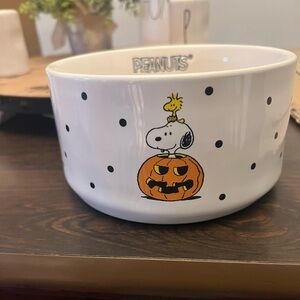 Rae Dunn Snoopy "Spooktacular" Pet Bowl